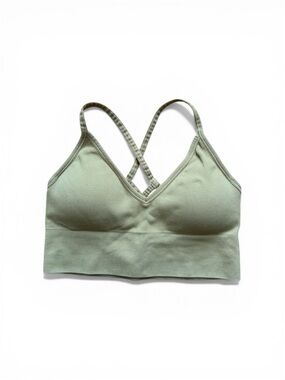 DSG Ribbed V-Neck Bralette in Gold
